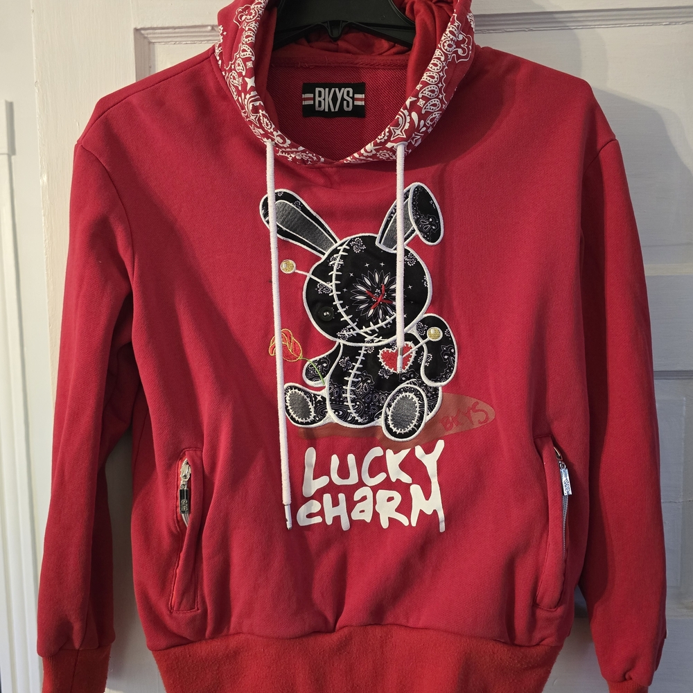 BKYS Red "Lucky Charm" Bunny Hoodie